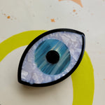 Load image into Gallery viewer, Evil Eye Claw Clip Black
