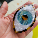 Load image into Gallery viewer, Evil Eye Claw Clip Tortoiseshell
