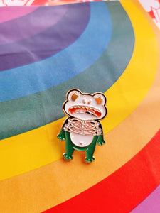 Frog Skeleton - Enamel Lapel Pin
