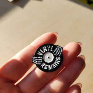 Vinyl Remains - Enamel Lapel Pin