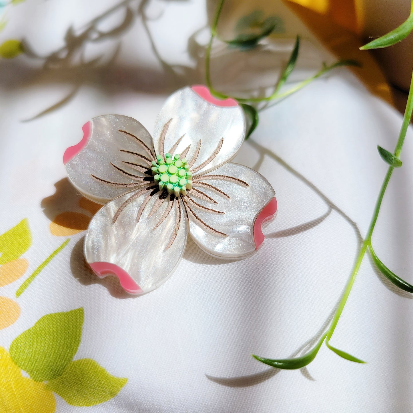 Dogwood Flower Lapel Pin