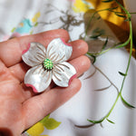Load image into Gallery viewer, Dogwood Flower Lapel Pin
