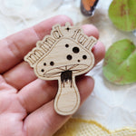 Load image into Gallery viewer, Mindful Mushroom Lapel Pin Brooch

