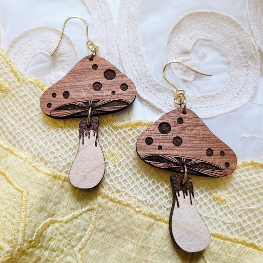 Mindful Mushrooms  Earrings