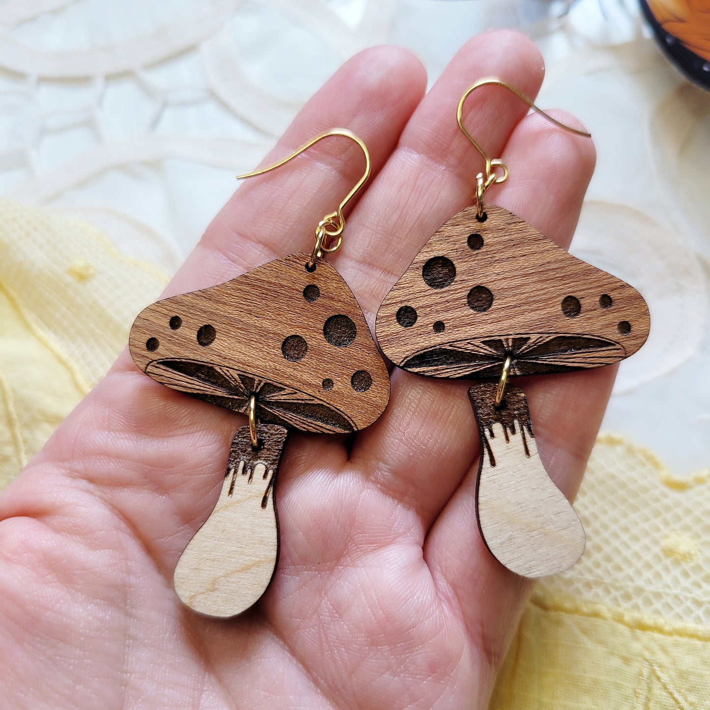 Mindful Mushrooms  Earrings